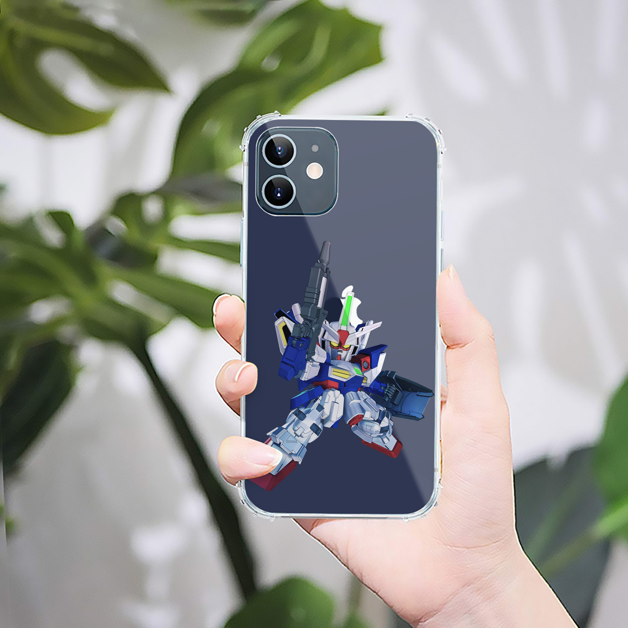 （画像用） 機動戦士ガンダム Mobile Suit Gundam 【iPhone 12シリーズ対応】透明スマホケース（クリアソフトケース）
